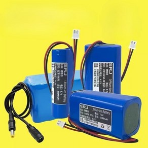 12V 리튬배터리팩 18650 전원공급장치 보조배터리, 원컬러, DC헤드 2200mAh + 어댑터