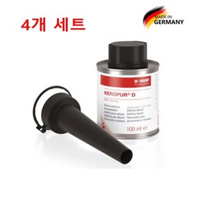 (공식 수입처) BASF KEROPUR D (케로퍼 D) 디젤 경유 전용 다목적 연료 첨가제, 4개