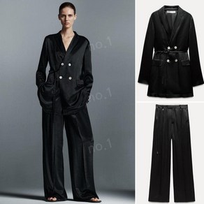 자라 더블 브레스트 드레이프 자켓 정장 ZARA