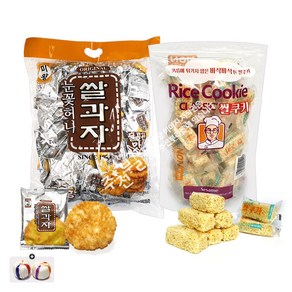 미왕 눈꽃허니쌀과자(920g) x 1봉+클래식 쌀쿠키(300g) 1봉+자색옥춘 사탕 20g 번들 8호, 1.24kg, 1세트