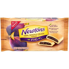 Newtons 100% Whole Gain Wheat Soft & Fuit Chewy Newtons 100% 통밀 밀 소프트 & 과일 츄위 무화과 쿠키(무화과 바) 10온스, 283g, 1개