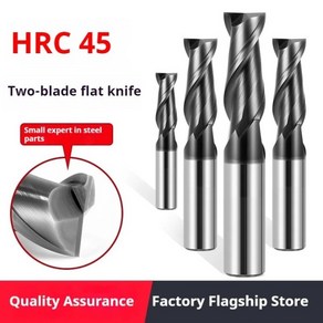 HRC45 CNC 카바이드 금속 라우터 비트 밀링 커터 금속 2 플루트 엔드밀 15mm 1 ~ 12mm 1 ~ 20mm 6mm 8mm 12, 08 D3x4dx8x50L, 1개