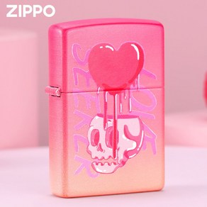 Zippo 지포 라이터 핑크 스컬 해골 달콤한 사랑