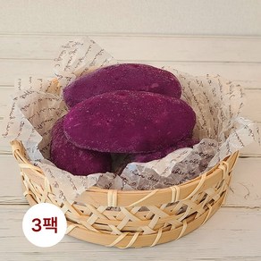 [델리] 리얼고구마빵 120g 5개입 쫀득한 찹쌀피안에 고구마무스 영양간식 아침식사대용, 600g, 3개