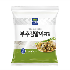 면사랑 부추김말이튀김 1kg x 10개 1박스 (냉동)