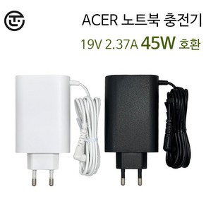 ACER ADP-45FE F 19V 2.37A 45W 호환 노트북 충전기 어댑터 외경 3.0mm, 화이트, 1개