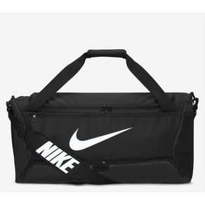 나이키 BRASILIA DUFFEL BAG MEDIUM 9.5 헬스 스포츠 여행 운동 가방 더플백, black+white, 1개