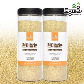 토종마을 [토종마을]국산 현미쌀눈 500g X 2통, 2개