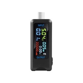 USB 전력계 DC4.5-36V 5A LCD USB/USB C 전압 전류 디스플레이 테스터 멀티 미터 충전기 테스트 속도 케이블