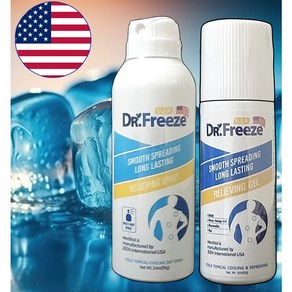 DR.Freeze 닥터프리즈 USA 스포츠 쿨링 스프레이타입+DR.Freeze 닥터프리즈 프리미엄 USA 롤타입