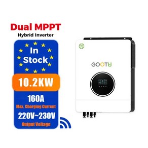 듀얼 MPPT 인버터 하이브리드 태양광 2 개의 통신 포트 8kW 10kW 10200W 48V, 1개