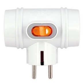 콘센트 고용량 접지 멀티탭 3구 T형 탭스위치 16A ye2*6557yW, 86mm, 1개