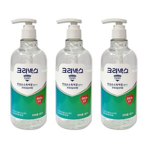크리넥스 안심손소독제겔플러스 프레쉬알로에향, 480ml, 3개