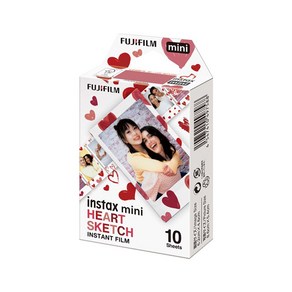 인스탁스 미니필름 캐릭터필름 10장, 하트스케치, 1개
