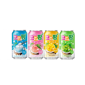 해태 코코팜 4종 믹스 세트 340ml x 24캔 포도 피치