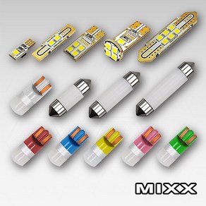 MIXX LED실내등 차량용 개별 판매 전방 중앙 리어 화장거울 풋 도어 글로브박스 트렁크 번호판등 면발광 T10 믹스 맥스 MIXXLLED, 1개, 면발광 T-10 (스카이블루)