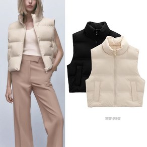 ZARA 자라 크롭 패딩 조끼 베스트