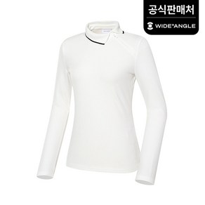 와이드앵글 공식 여성 CO 베이직 팁 컬러 포인트 폴로 티셔츠 L WWW23212W3 (정상가:179 000)