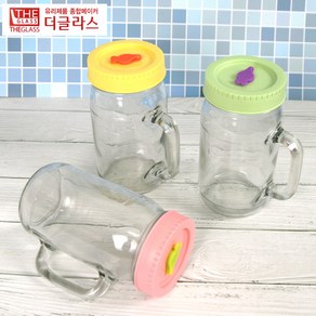 더글라스 드링킹자 머그 560ml 3개세트 유리 머그컵 저장용기, 3개