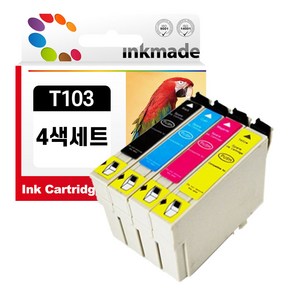 엡손 T103 호환 잉크 4색 세트 TX600FW TX550W T40W T1031 T1032 T1033 T1034