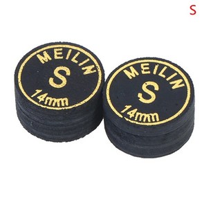 일본 큐 팁 품질 당구 돼지 가죽 팁 9 레이어 스누커 SS S M H 액세서리 14mm 2 개, [03] S, 03 S, 1개