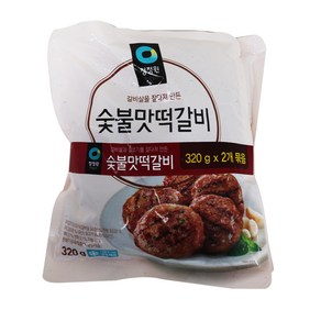 청정원 숯불맛떡갈비320g 2봉 1개, 320g, 2개