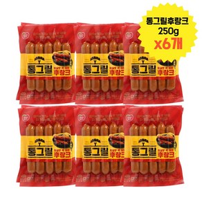 동원 후랑크 통그릴후랑크 250g x6봉 안주거리 간식 반찬