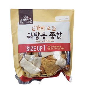 고래사 8가지 모둠 국탕용 종합 600G x 1개, 종이박스포장