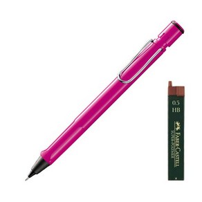 LAMY 사파리 샤프 113핑크 + 샤프심 HB 랜덤발송 + 리플렛 + 케이스, 0.5mm, 1세트