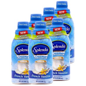 SPLENDA Coffee Ceame Fench Vanilla 스플렌다 커피 크리머 프렌치 바닐라 946ml 6팩, 6개, 1개입