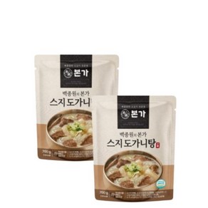 백종원 도가니탕 본가 스지도가니탕 700g 2팩, 2개