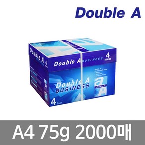 [solidshdap]더블에이 75g A4 복사용지, 2000매, 1박스