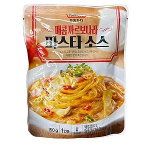 요리하다 매콤까르보나라 파스타소스(150G), 150g, 1개