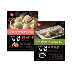 딤섬 새우하가우 300gX2개 & 부추창펀 390gX2개, 2개, 300g