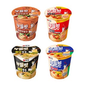 농심 누들핏 4종 (육개장2+김치사발면2+튀김우동2+얼큰우동2), 8개