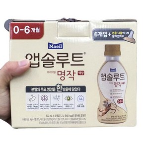 매일 앱솔루트 명작 액상1단계 (0~6개월) 200ml x 6 x 1개, 6개