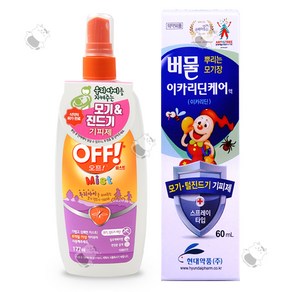 OFF 미스트 키즈 모기 진드기 기피제 + 버물 이카리딘, 1개, 237ml