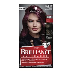 Schwazkopf 슈바츠코프 브릴리언스 염색약 Billiance Ulta Violet, 1개, L60 울트라 바이올렛