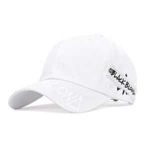 블랙블론드 BBD Side Patch Shadow Gaffiti Logo Cap (화이트)