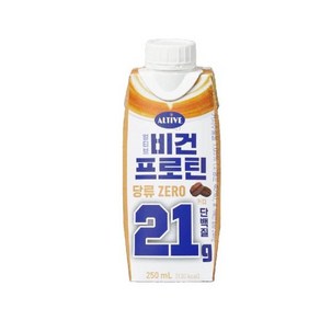 CJ 맛있는 얼티브 비건프로틴 커피 250ml 2개