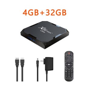 TV 박스 셋톱 안드로이드 11 X96Max Plus 울트라 4GB 8K 와이파이 4.0 스트리밍 플레이어 S905X4, 04 4GB 32GB_02 Au 플러그