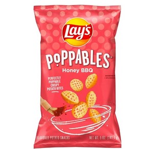 레이즈 Lay's 팝퍼블 허니 바베큐맛 포테이토 스낵 141.7g Lay's Poppables Honey BBQ Potato Snacks 5oz, 1개