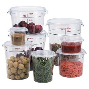 CAMBRO 원형 PC 식품저장용기(8size), RFSCW22135(20.8리터), 캠웨어 커버, 1개, 1개