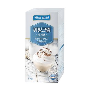 동서 리치골드 카페용 식물성 휘핑 크림 1L [아이스박스 무료포장], 5개