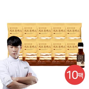 [최현석] 풍미가득한 치즈 돈까스 120g * 10팩 + 트러플돈까스소스 1병(M), 10개