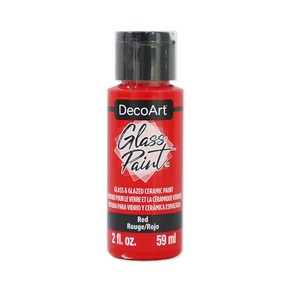 공예몰 DecoAt Glass Paint 2oz 05 Red 반무광 유리 세라믹 물감