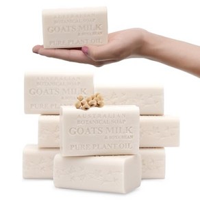 Australian Botanical Soap Goat Milk Bars wSoya Bean Triple Milled Long Lasting Natural Base Pure Pla