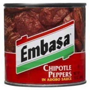 Embasa Chipotle Peppes In Adobo Sauce 아도보 소스를 곁들인 엠바사 치폴레 고추, 816.47g, 1개