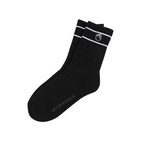 [와이드앵글 공식] [골프] 정가:11 000 CO 여성 미들 삭스_WWP23S02Z1, Black, 1개