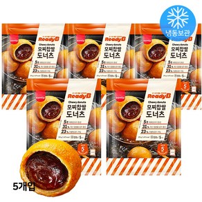 삼립 레디비 모찌 찹쌀 도너츠 375g x 5개 / 냉동 찹쌀 단팥 도너츠